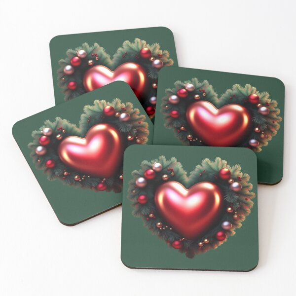 Item preview, corazon de navidad designed and sold by Digiheart.