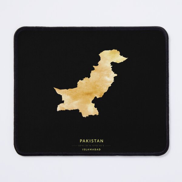 Item preview, Pakistan map in gold color designed and sold by Jerhus.