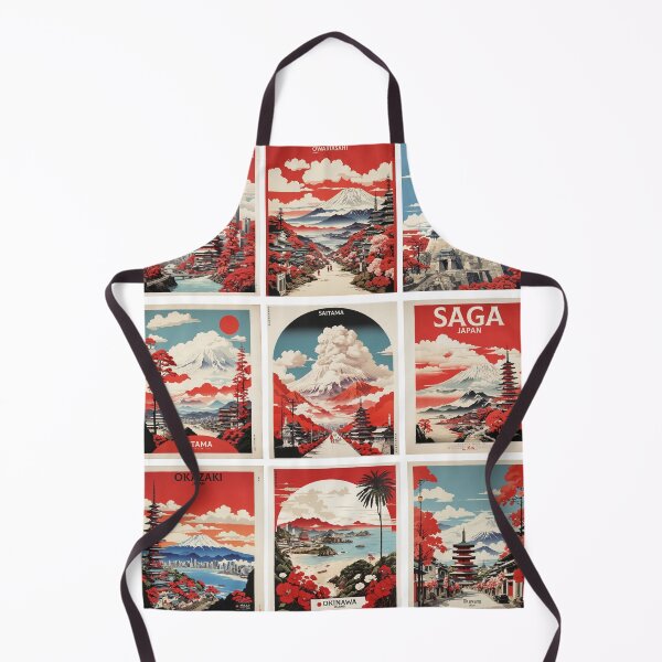 Item preview, Japan Vintage Tourism Posters Sticker Pack 6 designed and sold by TravelersGems.