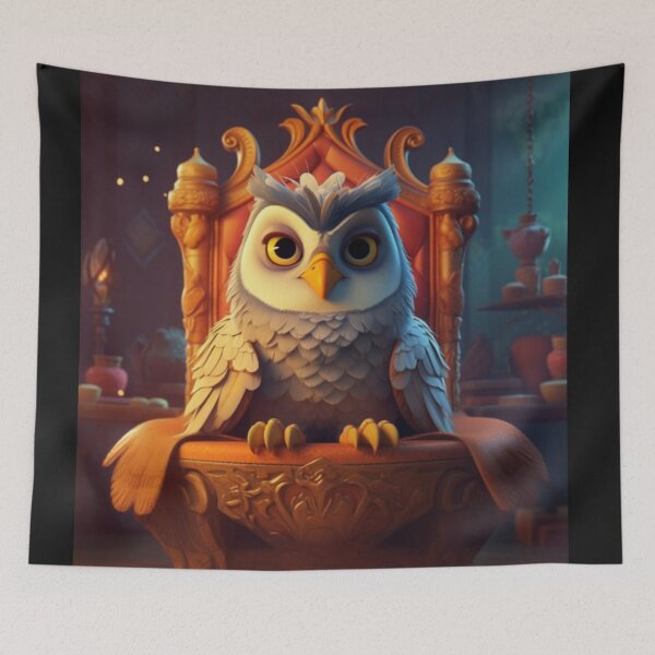 Item preview, Owl On Throne designed and sold by Highlandkings.