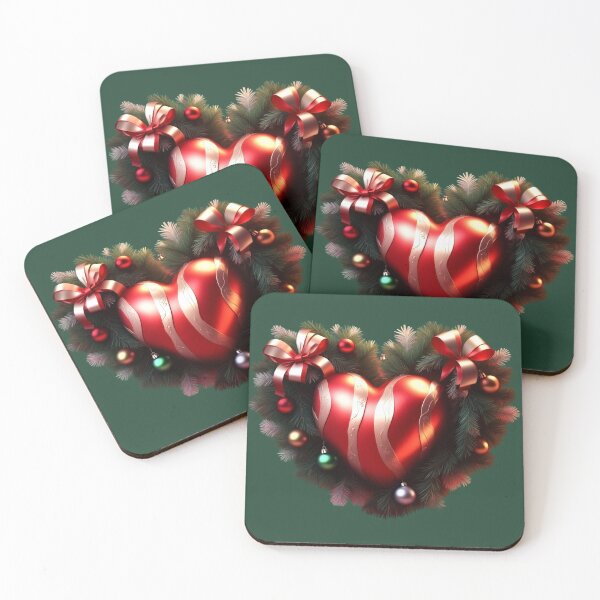 Item preview, corazon de navidad designed and sold by Digiheart.