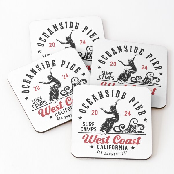 Item preview, Oceanside Pier Surf Camps West Coast California designed and sold by eclecTEEq.