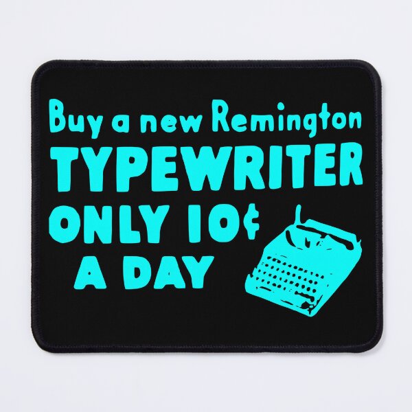 Item preview, 10 CENTS Remington Typewriter Vintage Turquoise designed and sold by Marni Scofidio Desi9ns.