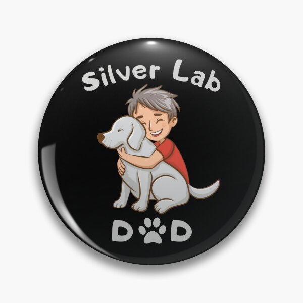 Artikelvorschau, Silberner Labrador-Vater entworfen und verkauft von Daria-Shop.
