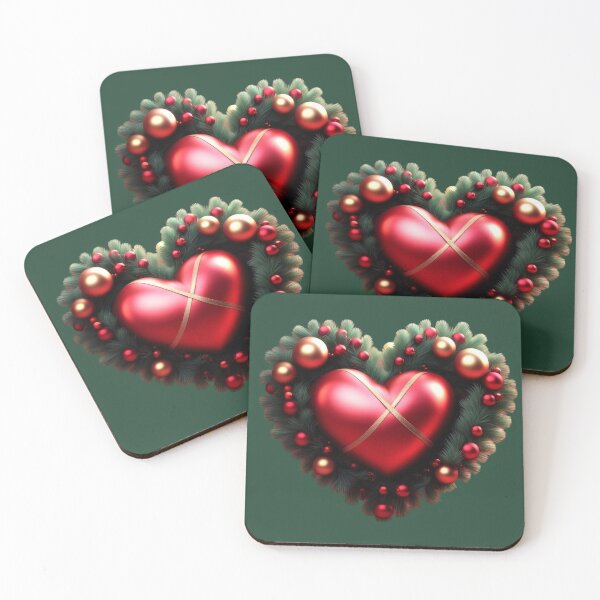 Item preview, corazon de navidad designed and sold by Digiheart.