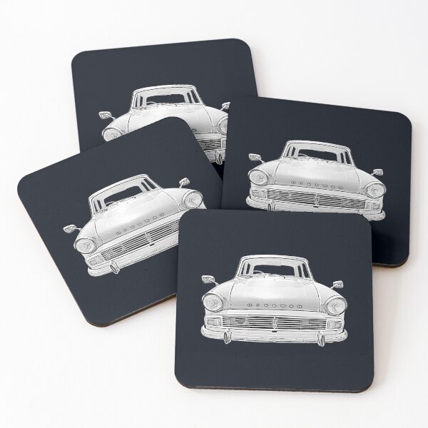 Item preview, Hillman Minx Series V 1960s classic car monochrome designed and sold by soitwouldseem.