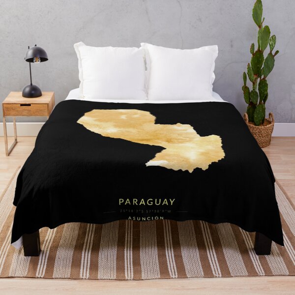 Item preview, Paraguay map in gold color designed and sold by Jerhus.
