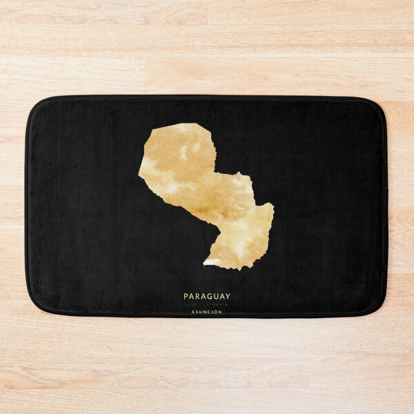 Item preview, Paraguay map in gold color designed and sold by Jerhus.