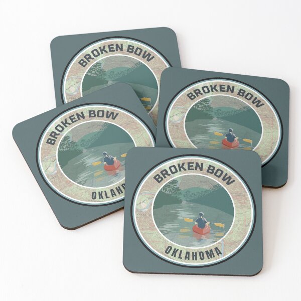 Item preview, Map Design of Girl in Kayak in Broken Bow Oklahoma designed and sold by Willz Designz.
