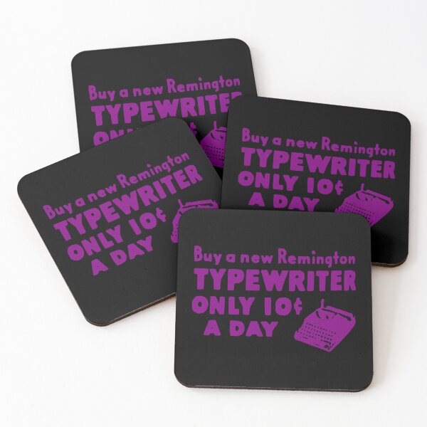 Item preview, 10 CENTS Remington Typewriter Vintage Purple designed and sold by Marni Scofidio Desi9ns.