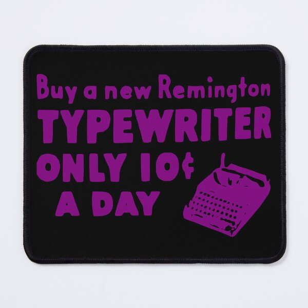 Item preview, 10 CENTS Remington Typewriter Vintage Purple designed and sold by Marni Scofidio Desi9ns.