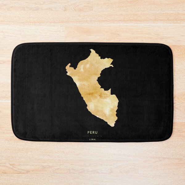 Item preview, Peru map in gold color designed and sold by Jerhus.