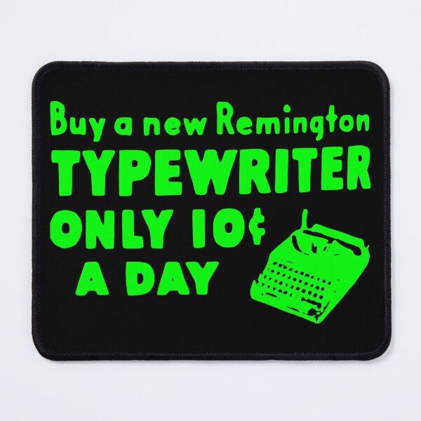 Item preview, 10 CENTS Remington Typewriter Vintage Lime designed and sold by Marni Scofidio Desi9ns.