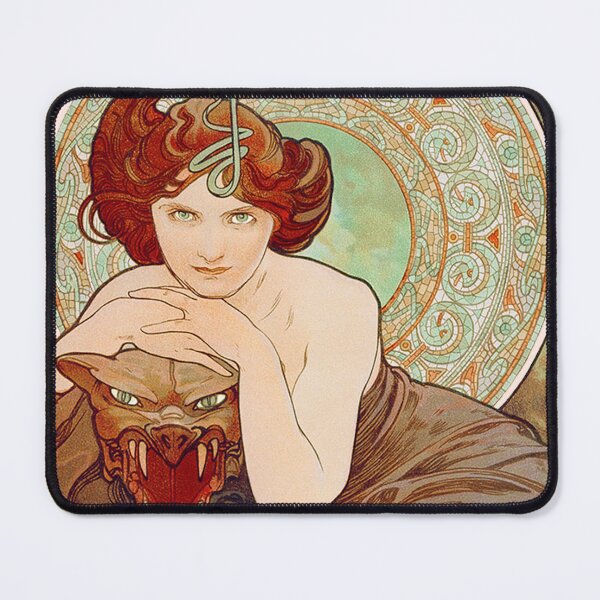 Item preview, The Precious Stones - Emerald, by Alphonse Mucha. HIGH DEFINITION designed and sold by MINDTHECHERRY.