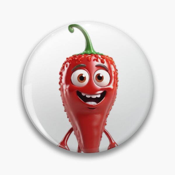 Item preview, Hot Smiley Chilli - 3D Design designed and sold by pinksunsets.