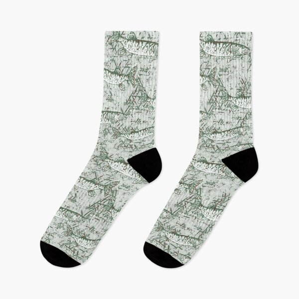 Item preview, Musky Fish Rustic Neutral Green Camo Pattern designed and sold by Michelebuttons.