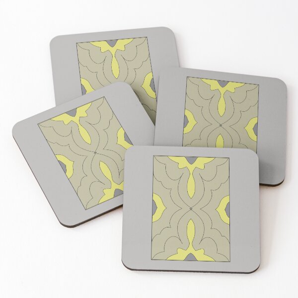 Item preview, patterns with gray and yellow tones designed and sold by azet-art.