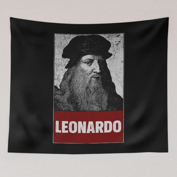 Aperçu de l'œuvre Visionnaire de la Renaissance - Leonardo Vintage Portrait créée et vendue par Sir Meow Meow.