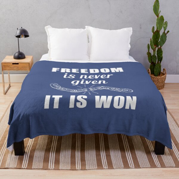 Item preview, freedom is never given it is won, struggle quote designed and sold by abdelhak2005.