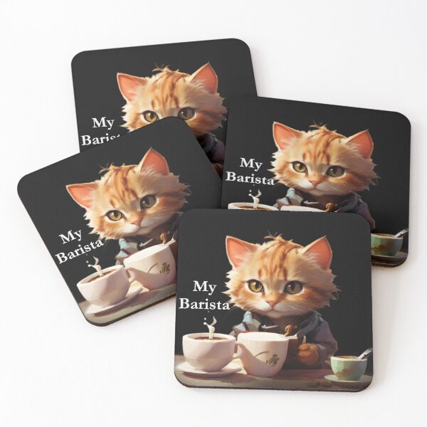 Item preview, My kitty barista designed and sold by SaNNty.