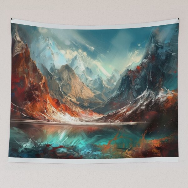 Item preview, Abstract Oil Painting Beautiful Landscapes Vivid Colors Amazing Artwork A391-56 designed and sold by MPCFICTION.