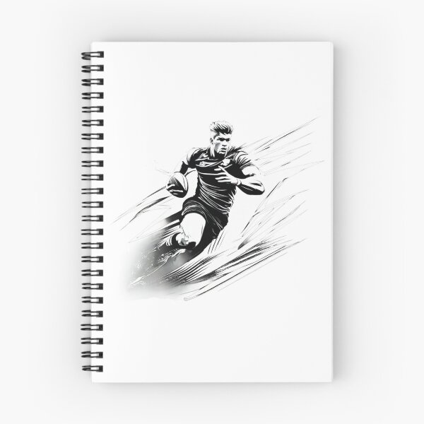 Item preview, Man running with a football designed and sold by BlueGoldArt.