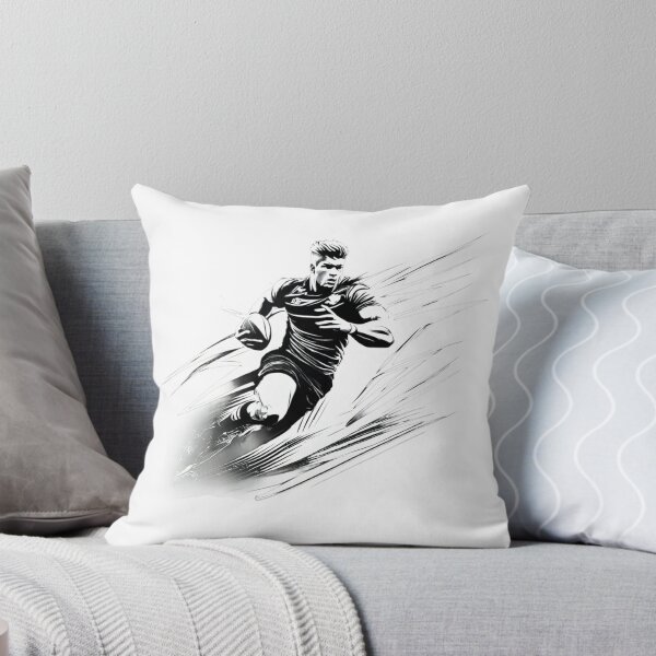 Item preview, Man running with a football designed and sold by BlueGoldArt.