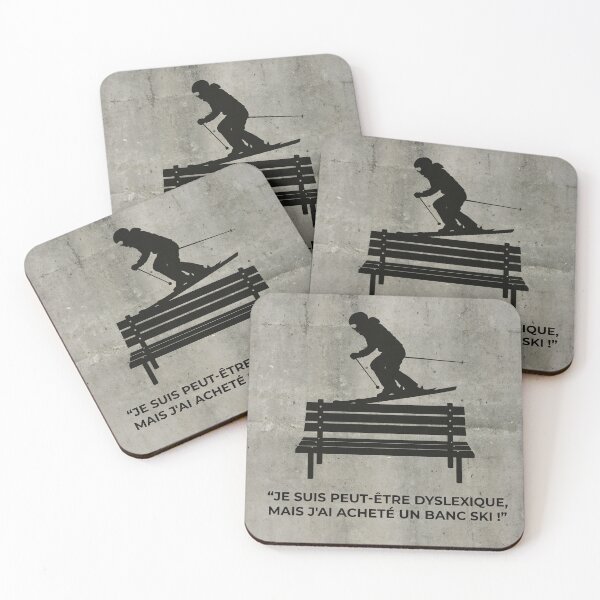 Item preview, Humorous ski bench painting designed and sold by vandiinos.