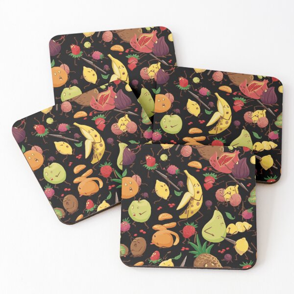 Item preview, Fruit fight - black background designed and sold by Camille  Maestracci.