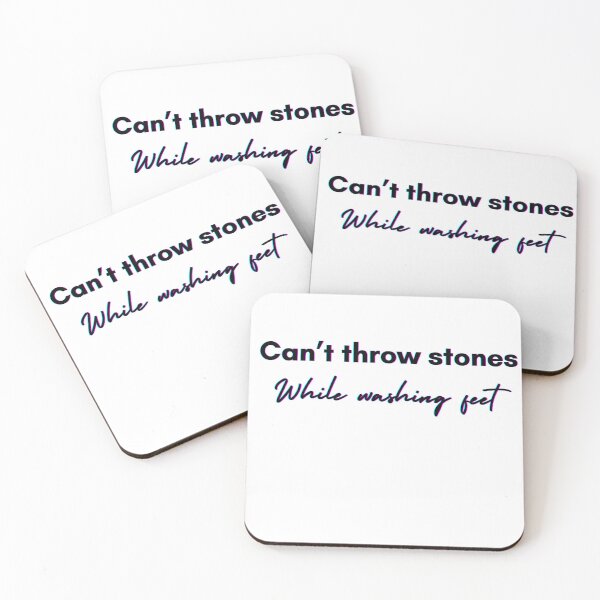 Item preview, Can’t throw stones while washing feet designed and sold by seven11photos.