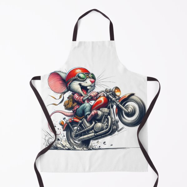 Item preview, Mouse in Red Helmet and Goggles Riding a Motorcycle designed and sold by digital-savant.