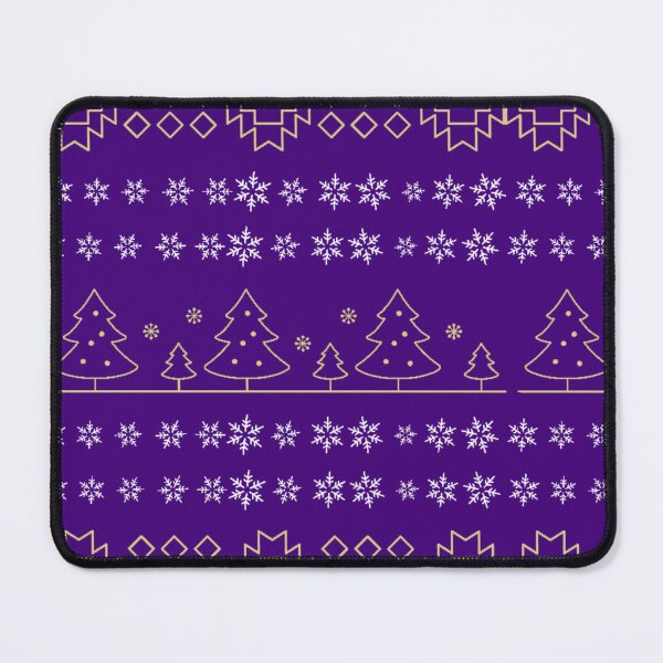 Item preview, Dark Purple Christmas Tree / Snowflake Native Print designed and sold by JMWCD.