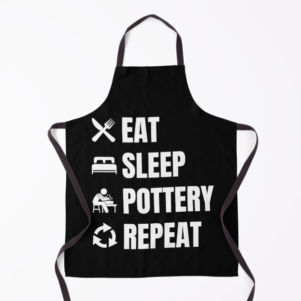 Item preview, Eat Sleep Pottery Repeat designed and sold by good vibes clothing.