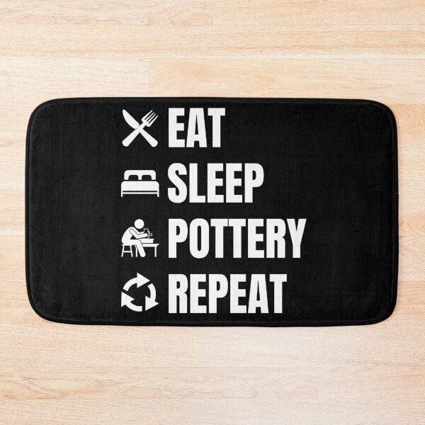 Item preview, Eat Sleep Pottery Repeat designed and sold by good vibes clothing.