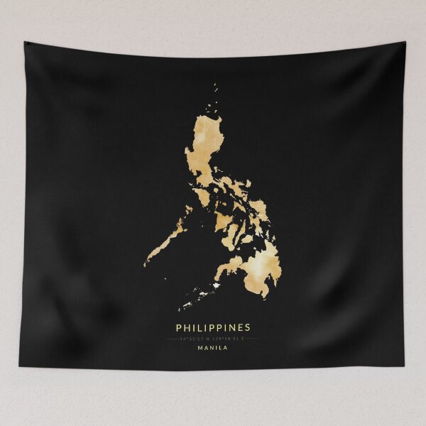 Item preview, Philippines map in gold color designed and sold by Jerhus.