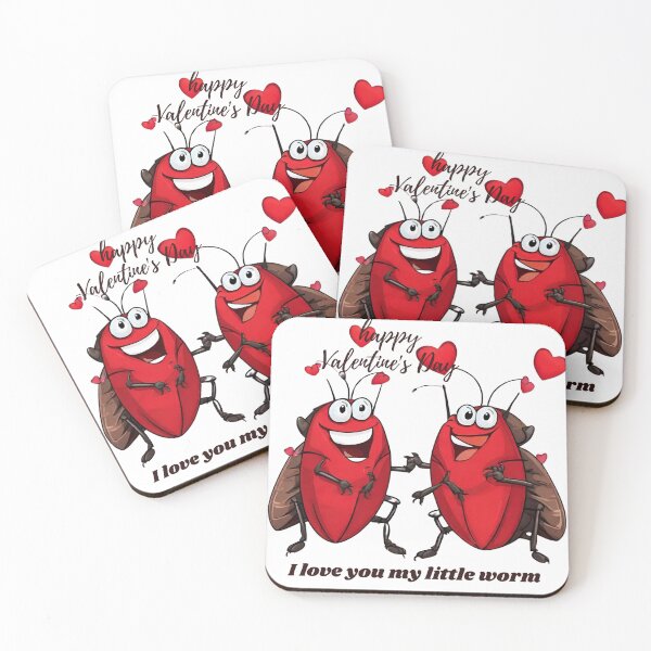 Item preview, Valentine's Day, I love you my little worm, happy Valentine's Day designed and sold by LYDIA0304.