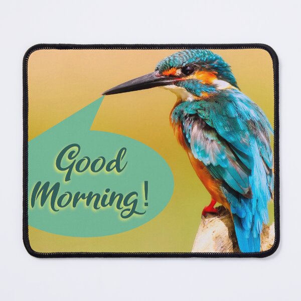 Item preview, Beautiful Turquoise Bird Good Morning designed and sold by dianekamikaze.