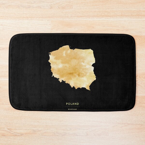 Item preview, Poland map in gold color designed and sold by Jerhus.