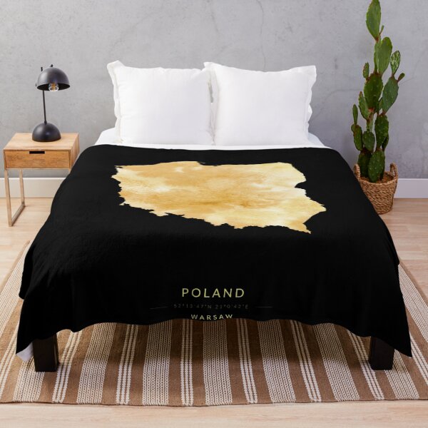 Item preview, Poland map in gold color designed and sold by Jerhus.
