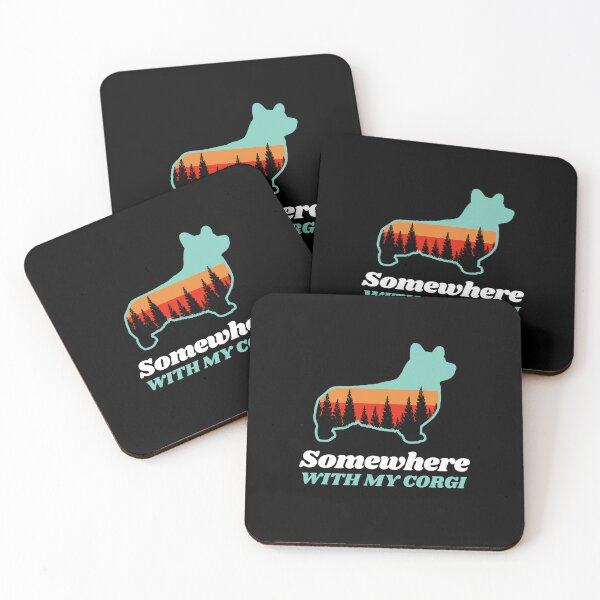 Item preview, Somewhere With My Corgi Vintage Hiking Camping Gift designed and sold by Guarddogdrive.