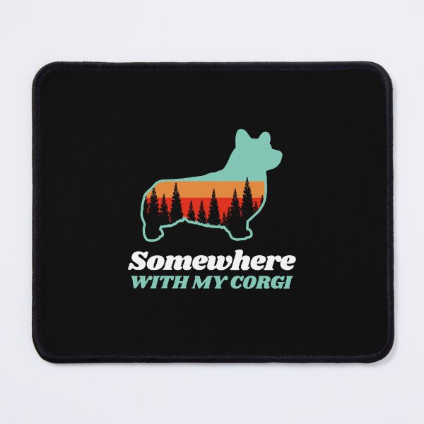 Item preview, Somewhere With My Corgi Vintage Hiking Camping Gift designed and sold by Guarddogdrive.
