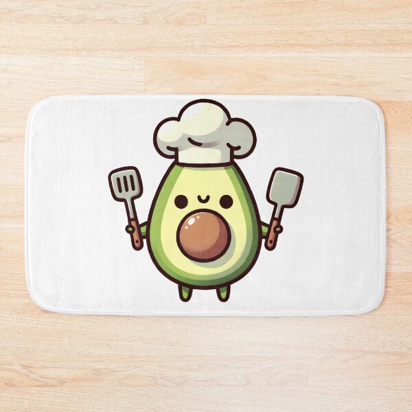 Item preview, Chef Avocado with Utensils designed and sold by UmbrellaStudio1.