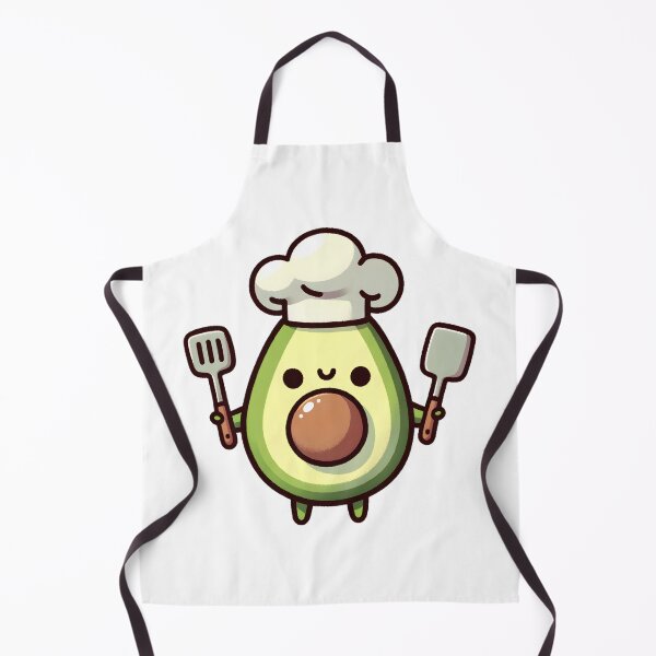 Item preview, Chef Avocado with Utensils designed and sold by UmbrellaStudio1.