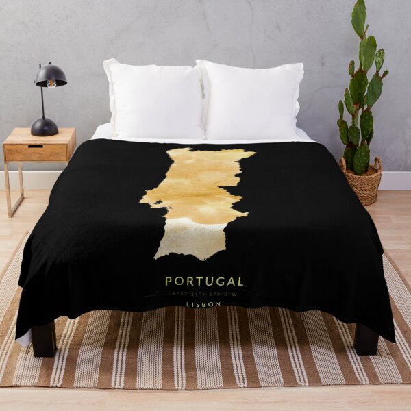 Item preview, Map of Portugal in gold color designed and sold by Jerhus.