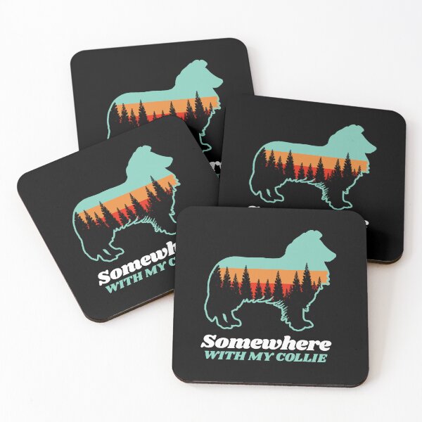 Item preview, Somewhere With My Collie Vintage Hiking Camping Gift designed and sold by Guarddogdrive.
