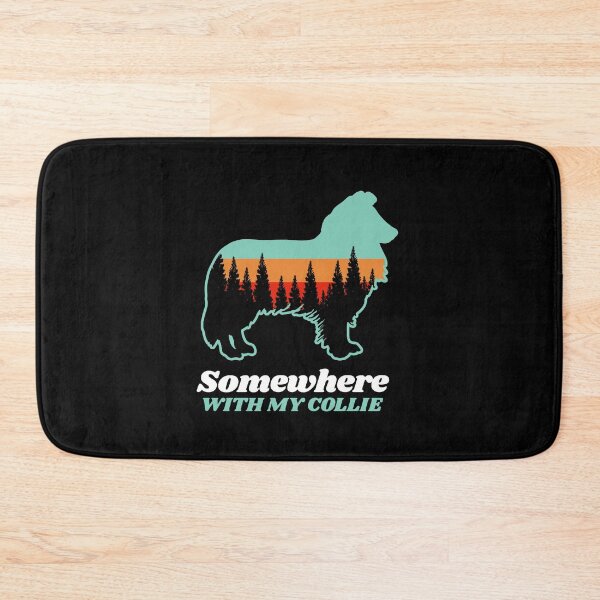 Item preview, Somewhere With My Collie Vintage Hiking Camping Gift designed and sold by Guarddogdrive.
