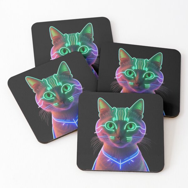 Item preview, Super neon cat designed and sold by SaNNty.