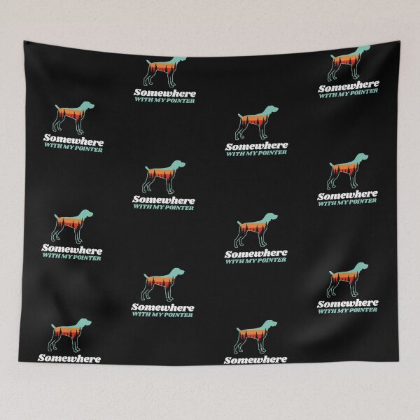 Item preview, Somewhere With My Pointer Vintage Hiking Camping Gift designed and sold by Guarddogdrive.