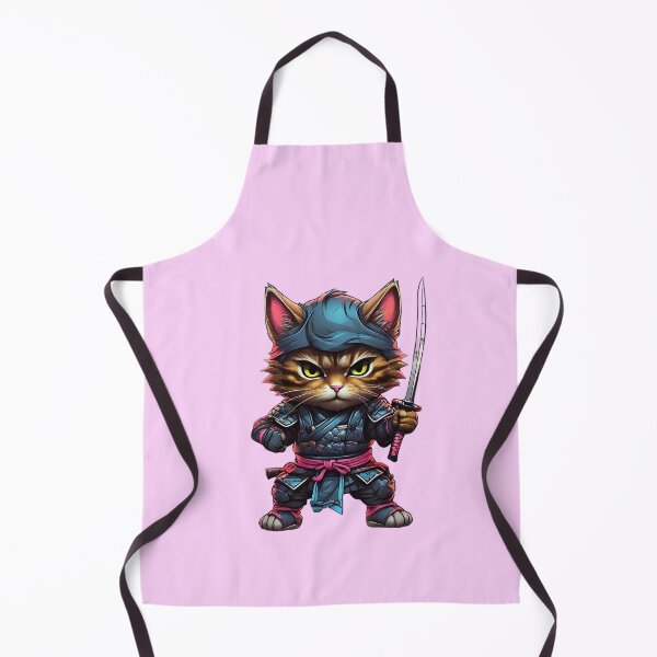 Item preview, Cute cat samurai with a katana  designed and sold by Promarkets.
