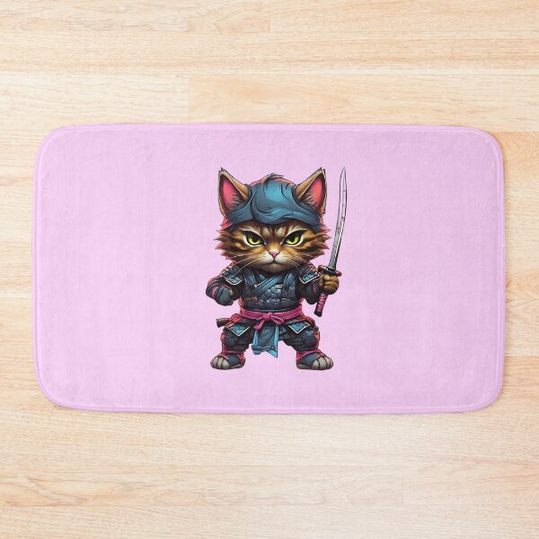 Item preview, Cute cat samurai with a katana  designed and sold by Promarkets.